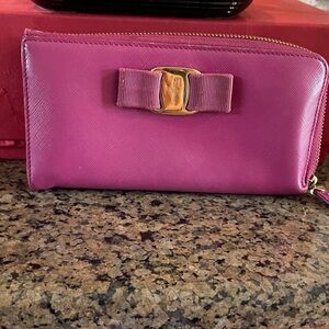 Salvatore Ferragamo  Long Wallet Live Auction Listing